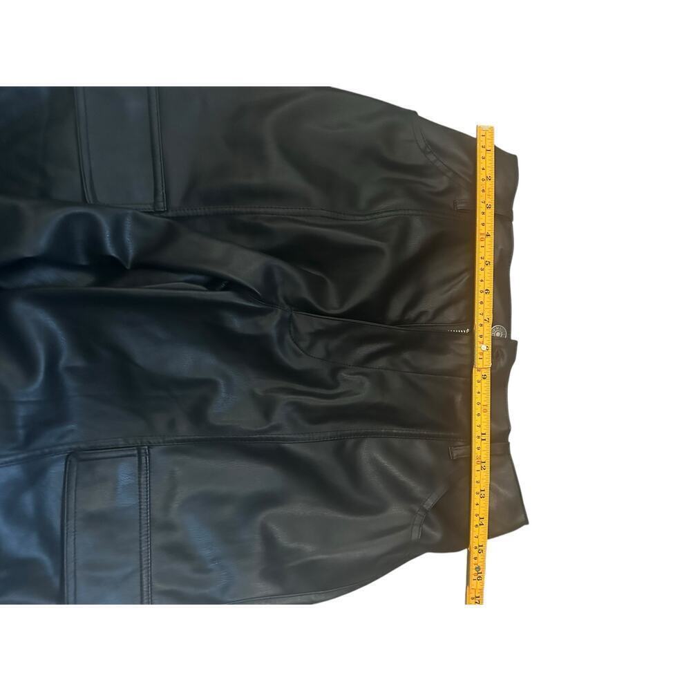 Madden NYC junior Black Faux Leather Jogger Pants Black L - Picture 6 of 10